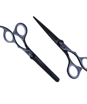Barber and  thinning scissors black colour J1 410c