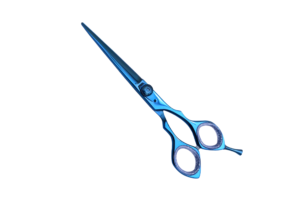 The blue colour, barber scissors J1 410c