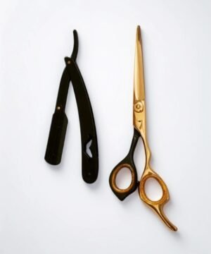 The gold and black colour J2 420c, Razor and Scissors kit